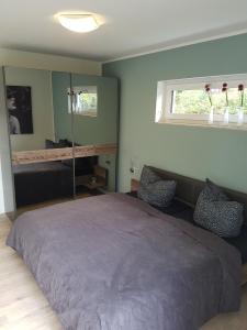 Postel nebo postele na pokoji v ubytování Ferienhaus im Erzgebirge