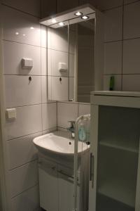 Kylpyhuone majoituspaikassa Arctic Jokasa Apartment