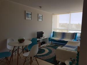 Χώρος καθιστικού στο Lomas de Papudo Departamento