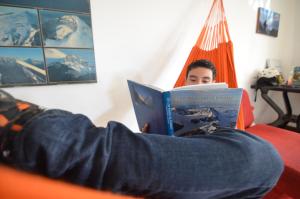 Posezení v ubytování Hostal Casa Lantana