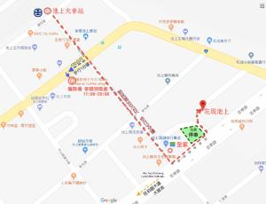 a map of jimeiatownatown in at Flower Homestay in Chishang
