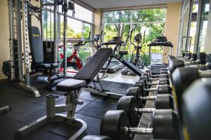 Fitness centrum a/nebo fitness zařízení v ubytování Thaimit Resort