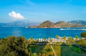 a view of the lake from a resort at Elite World Marmaris - Adult Only in Marmaris