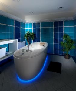 Koupelna v ubytování Hotel Ruze