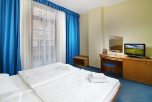 Voodi või voodid majutusasutuse Hotel Ruze toas