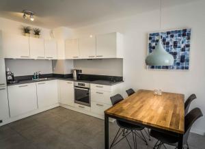 Kuchyň nebo kuchyňský kout v ubytování Modern 1-Bed Apt near Croisette Palais - 1903