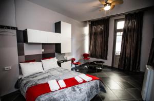 Postel nebo postele na pokoji v ubytování Trendy Living in Monastiraki