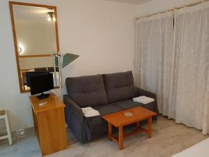 Telewizja i/lub zestaw kina domowego w obiekcie Apartamentos Olympia Garden