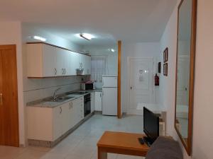 Kuchnia lub aneks kuchenny w obiekcie Apartamentos Olympia Garden