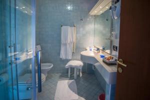 Koupelna v ubytování Hotel Brennero