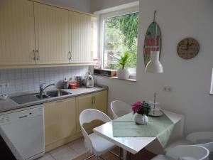 Küche/Küchenzeile in der Unterkunft Ferienwohnung Boldt