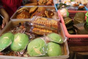 a plastic container filled with different types of food at Rumah Pathuk Syariah Homestay in Yogyakarta +15 photos