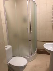 Koupelna v ubytování Hotel Karpaty