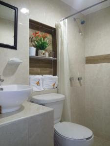 Bilik mandi di Hotel San Miguel