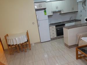 A kitchen or kitchenette at Apartamentos Olympia Center