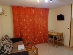 A television and/or entertainment centre at Apartamentos Olympia Center