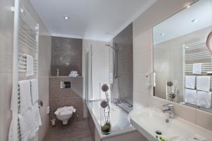 Koupelna v ubytování Hotel Garni Fürst von Waldeck