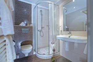 Koupelna v ubytování Hotel Garni Fürst von Waldeck