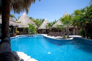Bazén v ubytování Holbox by Xaloc nebo v jeho okolí