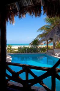 Bazén v ubytování Holbox by Xaloc nebo v jeho okolí