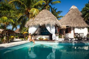Bazén v ubytování Holbox by Xaloc nebo v jeho okolí