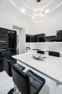 A kitchen or kitchenette at Opera Balkony Luxury Apartment with free parking