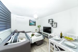 TV a/nebo společenská místnost v ubytování Apartman Centar + 5 fotografií