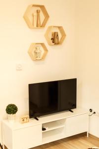 TV i/ili multimedijalni sistem u objektu Apartman Top Spot
