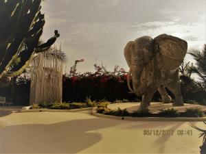 Lady D House في واتامو: تمثال فيل واقف في حديقه