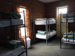 
A bunk bed or bunk beds in a room at Warrnambool Beach Backpackers
