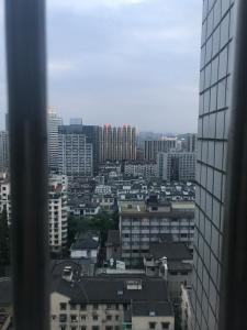 杭州景观或在民宿看到的城市景观