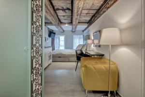 Postel nebo postele na pokoji v ubytování smartroom The Residence la Cittadella Baden