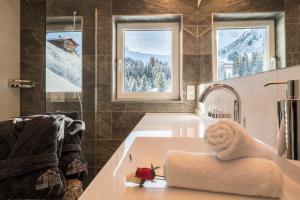 Posteľ alebo postele v izbe v ubytovaní Bergspitz Luxury Appartement