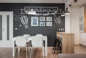 Posezení v ubytování Apartment Penthouse Mak