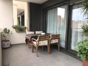 Balkón nebo terasa v ubytování Apartment familiar