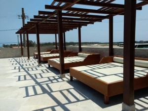 Balkón nebo terasa v ubytování LE BON VIVANT - LINDO APARTAMENTO PRAIA GRANDE