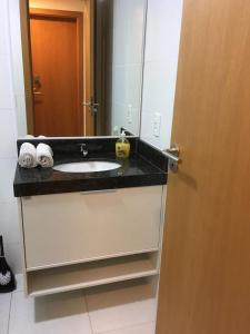 Koupelna v ubytování LE BON VIVANT - LINDO APARTAMENTO PRAIA GRANDE