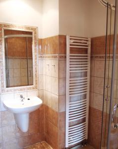 Kúpeľňa v ubytovaní Penzion, apartmany Florian