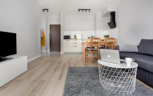 Kuchyň nebo kuchyňský kout v ubytování Chill Apartments City Link
