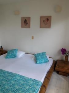 Postel nebo postele na pokoji v ubytování girardot resort apto102