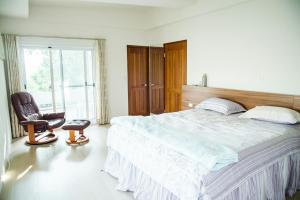 Un pat sau paturi într-o cameră la Mountain Homestay 6-8人包棟民宿