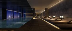 Bazén v ubytování Oakwood Residence Damei Beijing nebo v jeho okolí