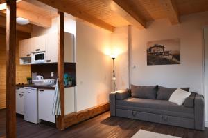Kuchyň nebo kuchyňský kout v ubytování Apartmány Vízmberk