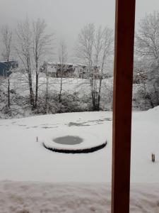 Berghaus Christel, bergbeek in grote tuin v zimě