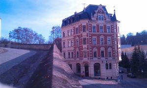 Das Gebäude in dem sich die Ferienwohnung befindet