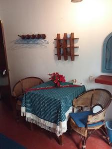 Postel nebo postele na pokoji v ubytování Gasthaus Langeoog