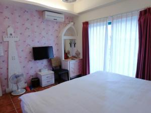 TV a/nebo společenská místnost v ubytování Rainbow B&B