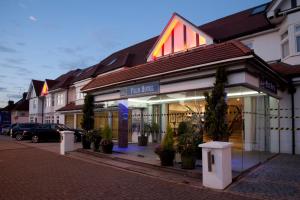 The building where the hotel is located 