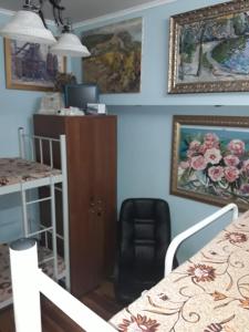 Postel nebo postele na pokoji v ubytování Hostel Kyiv-Art