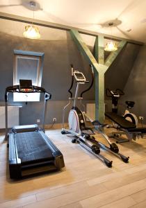 Fitness centrum a/nebo fitness zařízení v ubytování Pałac Domaniowski